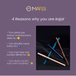 MARS Smooth Glide Pencil Kajal With Sharpener 1.4g - High Tide 02 image 5