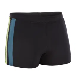 nabaiji Men Swimming Boxer Yoke Black Yellow-picture-32