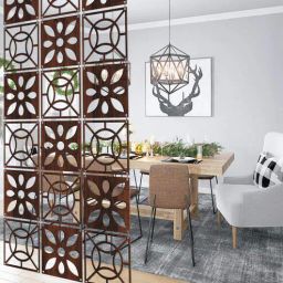 random Walnut Engineering Wood (Pack Of 12) Hanging Room Divider-picture-14