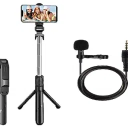 HIFY Mobile Stand Selfie Stick with mic 3 Axis Gimbal for Camera, Mobile-38
