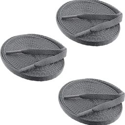 house of common shoe lace Flat Grey 120cm 3pair sneakers canvas Shoe Lace-image-65