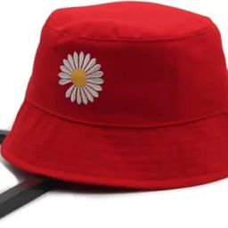 Minar flower Embroidered foldable cotton bucket hat-image-38