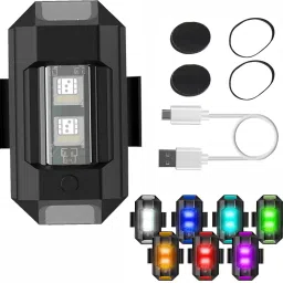 Universal Safety Small Light 7 Colors, 30 Modes, Cycle Helmet Bicycle Motorbike LED Rear Break Light-24