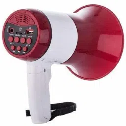 Portable 30W Handheld Megaphone Loud Speaker Recording Speaker USB & SD-Card Red Handheld Megaphone PA Bullhorn - Built-in Siren Indoor, Outdoor PA System-19