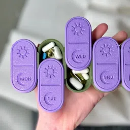 7 days Cute Day-Night - 7 day pill organizer Pill Box-image-49