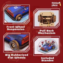 thinkerplace Transformers Optimus Prime DIY Car Kit | Build, Learn & Play image 2