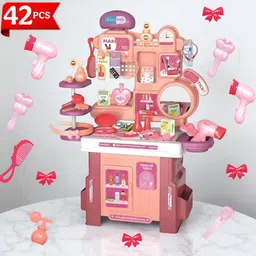 elecart 42 PCS Kids Vanity Set – All-in-One Beauty Play Kit-picture-30