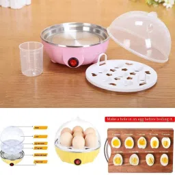 gbsmart Egg Boiler Electric Automatic Machine Off 7 Egg Poacher For Steaming Cooking Also Boiling & Frying Machine Mutli color Egg Cooker image 2