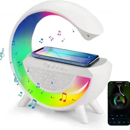 4uonly G-Shape Bluetooth Speaker with FM Radio Light Table Lamp VCX20 56 W Bluetooth Party Speaker-3
