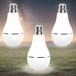 Charging Bulb 9W LED 1200mAh battery 4 hrs emergency light Pack of 3 bulbSE184 4 hrs Bulb Emergency Light-image-13