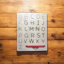 ToyTopiya Dual-Sided Wooden Alphabet Tracing Board-image-33