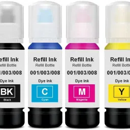 HV Cartridges 003 Refill Ink for Epson L3110,L3115,L3116,L3150,L1110,L3151,L3152,L3156 Printer Black + Tri Color Combo Pack Ink Bottle-image-87