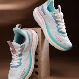 action KIA-208 WHITE-SKY-BLUE Comfortable Trendy Stylish Sports Lace-Up Running Shoes For Women-picture-22