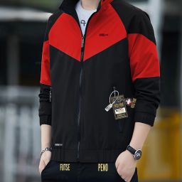 Men Colorblock Casual Jacket-image-23