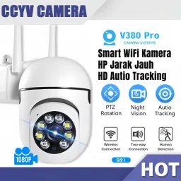 Bzrqx Wifi HD PTZ V380 Pro Outdoor Camera 1080p Colour Night Vision Ip66 CCTV Camera Security Camera-image-16