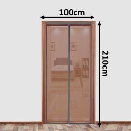 Polyester Adults Washable Auto-Closing Magnetic Door Mosquito Net-9