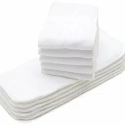 High Quality 4 layers Cotton Inserts Liners Cloth Diaper Nappy Reusable Washable for Baby Pad Diapers - S - M (10 Pieces) ()-16