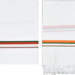 TUNI MANI Cotton Political Wear Vesti with Towel Men Dhoti-image-31