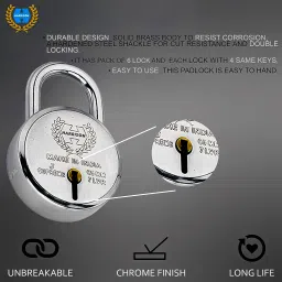 harrison J-SUPREME-0672 Double Locking 65mm BCP Padlock with 7 Lever, Padlock image 4