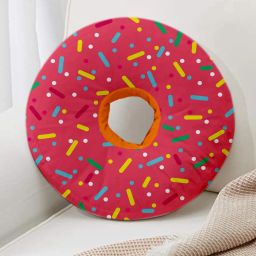 Donut Pillow Microfibre Toons & Characters Cushion Pack of 1-image-5