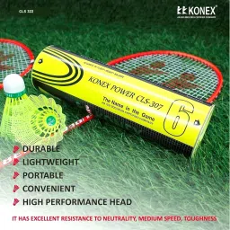 BADMINTON TOURNAMENT NYLON SHUTTLECOCK Plastic Shuttle - Yellow-0