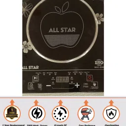 all star 2000 W Induction Cooktop Touch Panel image 3