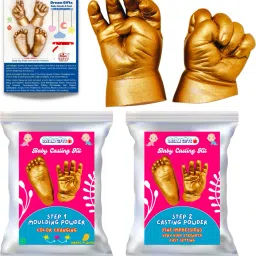 Baby 1 Hand 3D Casting Kit (Moulding Powder 175 GMS, Casting Powder 250 GMS, Yellow)-14