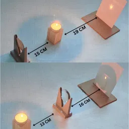 erhindia Convex Lens and Concave Mirror Candle Experiment DIY Kit for Class 12 Students image 2