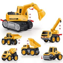 JCB Loader Toy Excavator Vehicle Engineering Toy Speed pull back Excavator toy-16