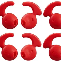 YTM 6 pcs (3 Pair) Earbuds Anti-Slip Silicone Ear Tips In The Ear Headphone Cushion (Pack of 6, Red) In The Ear Headphone Cushion-image-30