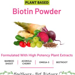 bliss welness Biotin Powder | Sesbania Pomegranate Tamarind Bamboo Shoot Amla image 5