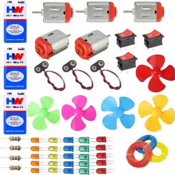 DIY School Science Project DC Motor kit 72 Item Loose in one Pack-image-12