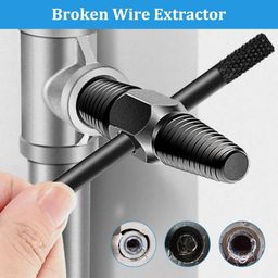 kiesh PE05 Pipe Broken Screw Extractor 1/2" + 3/4" Double Head Stud Bolt Remover Lever Tool image 3