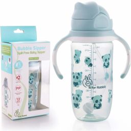 Bubble Baby Sipper Bottle 300 ml|10 fl oz|Anti Spill Sippy Cup with Soft Silicone Straw-image-6
