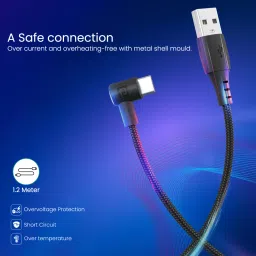 Portronics USB Type C Cable 2 A 1.2 m Konnect HD Fast Charging & Data Sync image 5