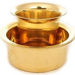Brass Coffee Tea Dabara Tumbler Peetal Ka Dabara Serve Drinkware Set of 1 Pieces-13