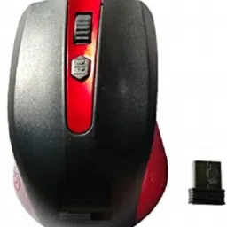 LipiWorld High Sensitivity 2.4ghz 1600dpi Optical Wireless Mouse(Red) Wireless Ambidextrous Optical Mouse image 2
