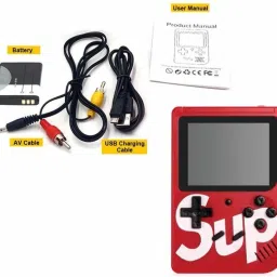 NKL Led Screen Retro Classic Console Video Game Colourful Portable Best For Kids 42 8 GB with Super Mario, DR Mario, Mario, Contra, Turtles, Tank, Bomber Man, Aladdin, Total 400 Games-10