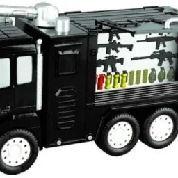 Unbreakable Squad Army Tanker Friction Powered Pull Back Push Truck-0