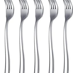 5 Piece Luxury Silver Cutlery Set Dinner Table Fork | Home, Restaurant, Gifting Stainless Steel Dinner Fork Set-19