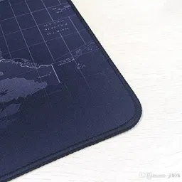 ULTRABYTES Pad with Nonslip Water Resistant Rubber Base Thick, Comfy, Foldable Mat for Desktop, Laptop, Keyboard & Smooth Operating Experience | 90 X 40 cm | Black Mousepad image 2