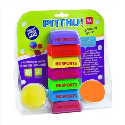 Game Set for Kids Lagori Pitthu Pithoo Satoliya Pile of seven tiles-29