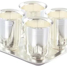 Sandwich Tray With 4 Mayuri Glass (5Pcs/GT48) Glass, Tray Serving Set-25
