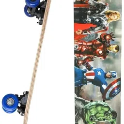 Avengers Printed Wave Board Skateboard – Perfect for Kids & Beginners | 6 inch x 24 inch Skateboard-picture-23