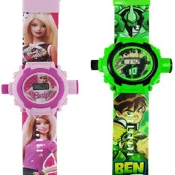 COMBO BARBIE AND BEN 10 24 IMAGE PROJECTOR WATCH PACK OF - 2-30