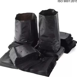 (5X7 inch) Small Plastic Grow Nursery Plant Bags Container Home Garden 150 PCS Grow Bag-image-11