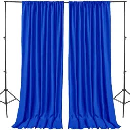 Vistook 5x10FT Decoration Backdrop Royal Blue Curtain Drapes Backdrop Panels Background Reflector-16