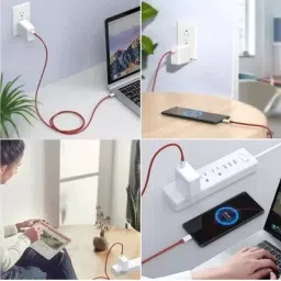 Kamview USB Type C Cable 2 A 1 m 33W Type C Dash Vooc Supervooc Warp dart 3A fast charging and Sync Data Cable image 3