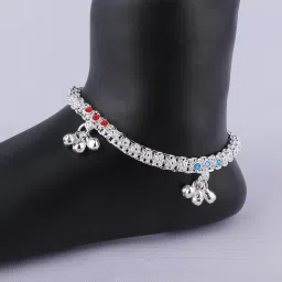 6.inch Baby/Girls Payal (3.Month To 1½.Years Age Anklets) Silver Anklet-image-89
