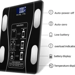 PN-AUK Smart Connected Electronic Digital Weighing Scale / BMI Scale, Large LCD Display Weighing Scale image 2